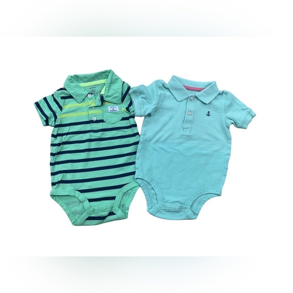 Carter’s Size 12 Months Polo Bodysuit Bundle